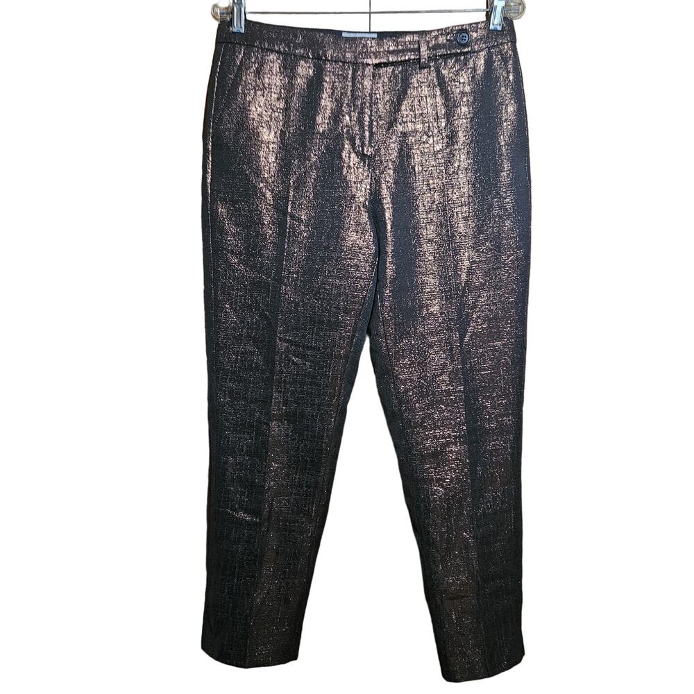 PURE Collection Metallic Dress Pants Size 6